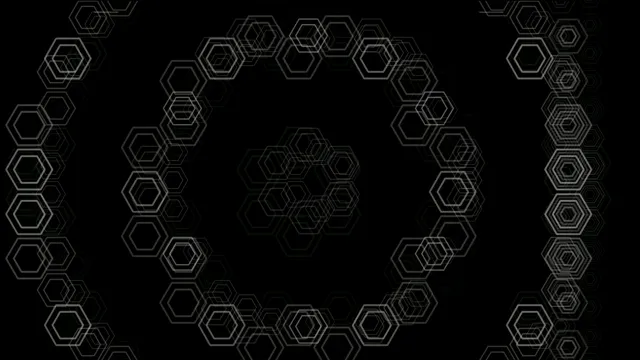 Abstract 4K hexagon motion background loop for broadcast and video