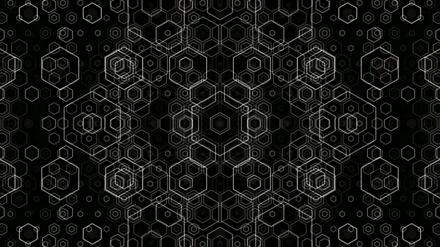 Abstract 4K Hexagon Network Pattern Animation