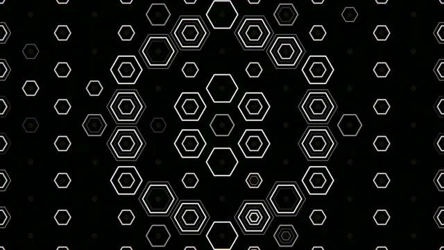 Abstract 4K hexagon pattern motion background for broadcast and video editing