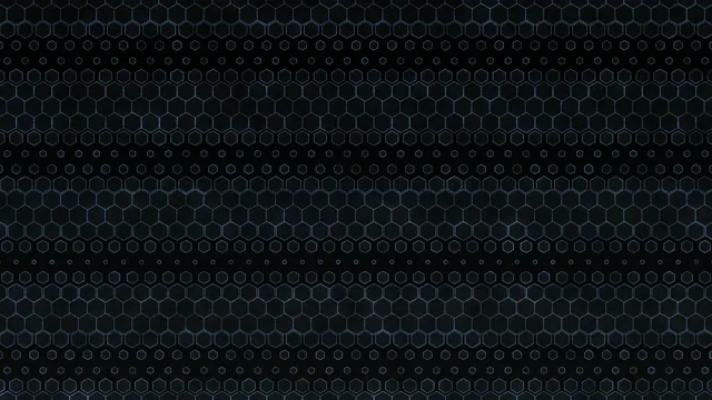 Abstract Blue Hexagon Grid Pattern Technology Background