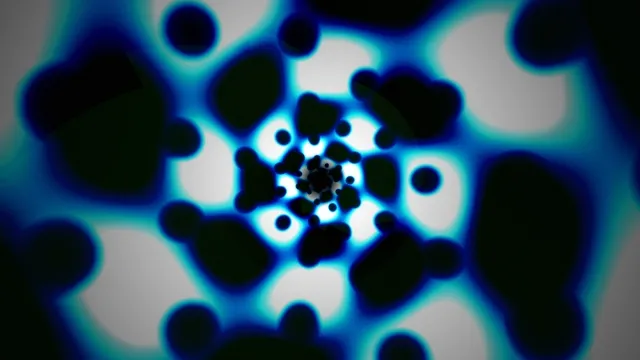 Abstract Blue Neon Glowing Particles 4K Motion