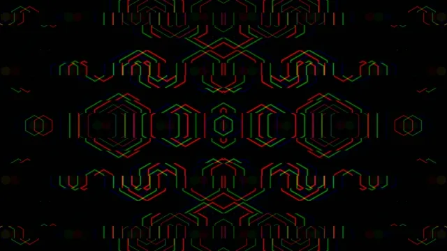 Abstract design with colorful lines on a dark background
