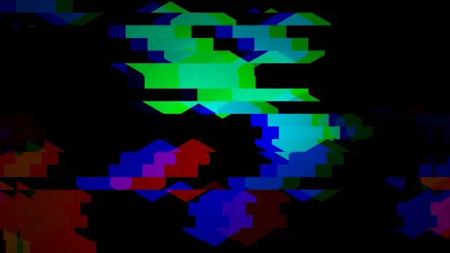 Abstract Digital Glitch Pixelated Motion Graphics Background
