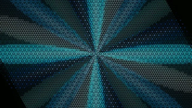 Abstract Digital Hearts Light Motion Background 4K