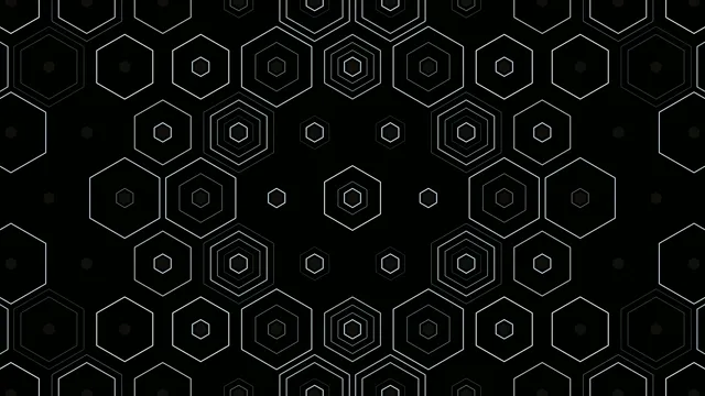Abstract Geometric Hexagons 4K Looping Background