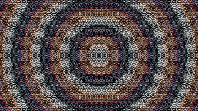 Abstract Geometric Pattern with Optical Illusion Effect