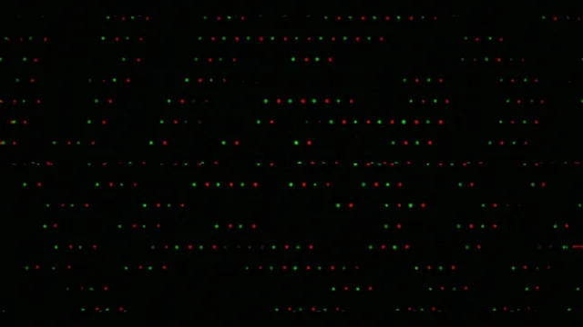 Abstract Green and Red Lights on Black Background 4K