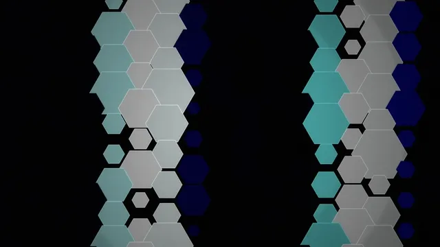 Abstract Hexagon Grid Animation 4K