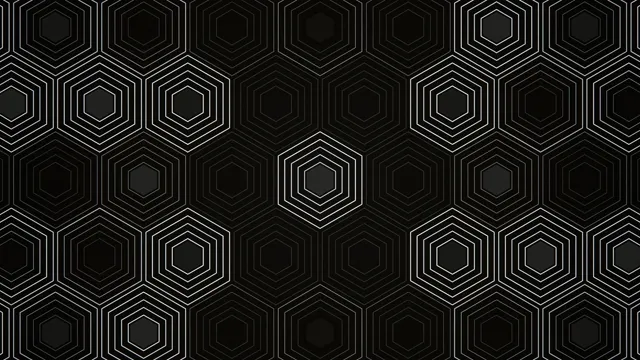 Abstract Hexagon Grid Pattern Animation 4K