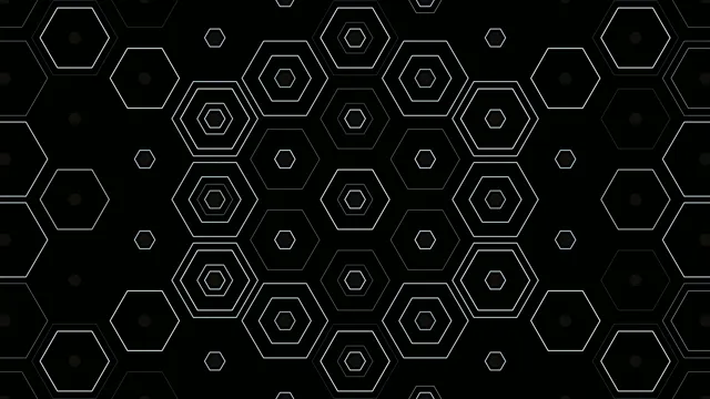 Abstract Hexagon Network Motion Background 4K