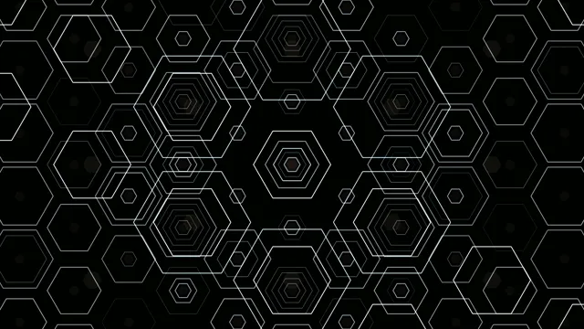 Abstract Hexagon Network Motion Graphics 4K