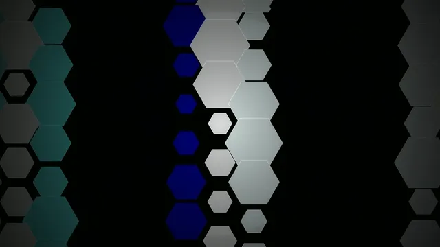 Abstract Hexagon Network Motion Graphics 4K