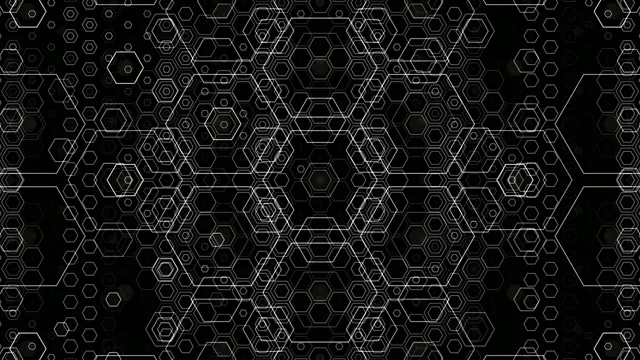 Abstract Hexagon Network Motion Graphics Loop