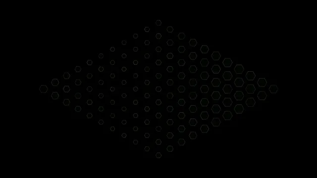 Abstract hexagon particles 4K motion background for broadcast