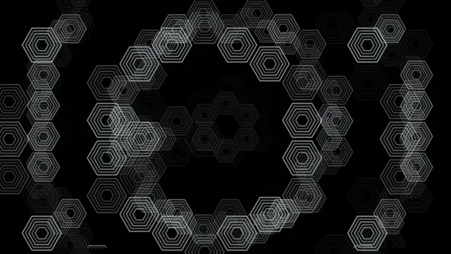 Abstract Hexagon Pattern Motion Graphics 4K