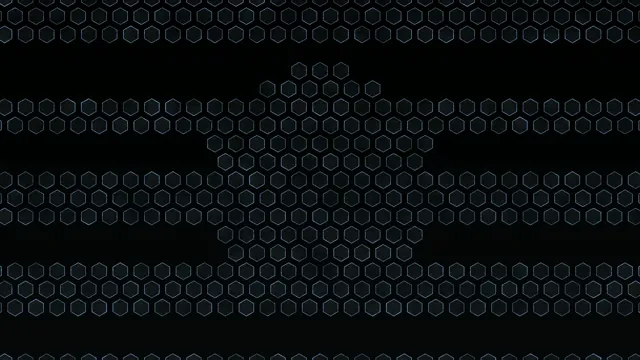 Abstract Hexagon Pattern Tech Background Animation