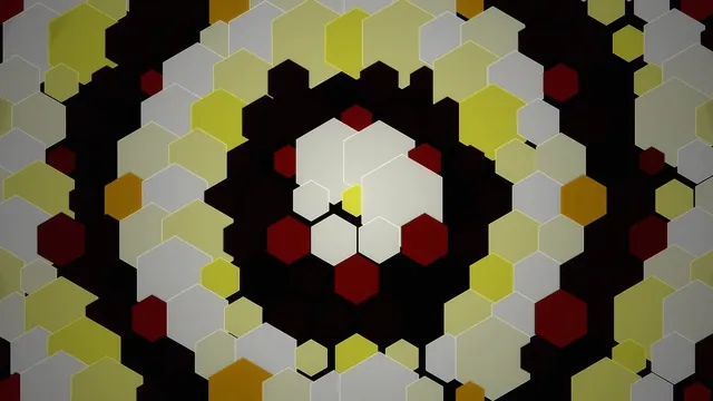 Abstract Hexagonal 3D Motion Design Background