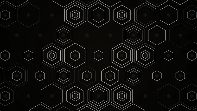 Abstract Hexagonal Geometric Pattern Motion Graphics