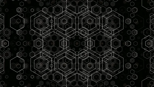 Abstract Hexagonal Network 4K Animation