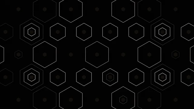 Abstract Hexagonal Network Animation in 4K