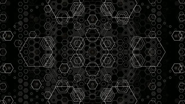 Abstract Hexagonal Network Motion Background 4K