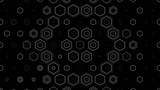 Abstract Hexagons Geometric Motion Background 4K