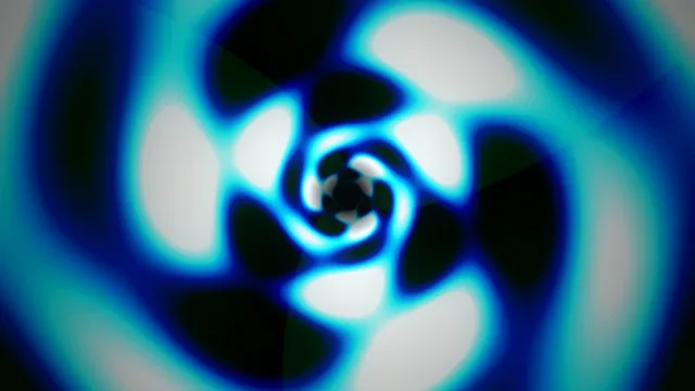 Abstract Neon Blue Glowing Swirl Animation 4K