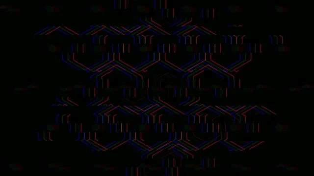 Abstract Neon Geometric Network Animation 4K