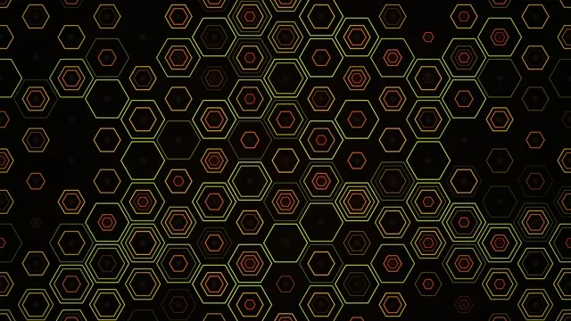 Abstract Neon Hexagon Pattern - 4K Digital Background
