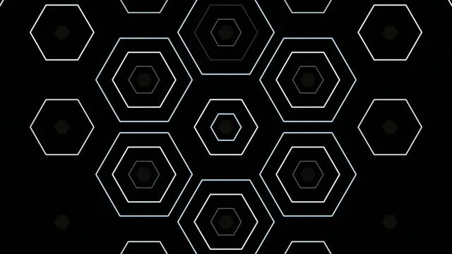 Abstract Neon Hexagon Pattern Animation 4K