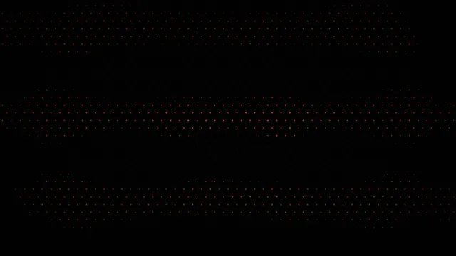 Abstract Orange Particle Grid Motion on Black Background