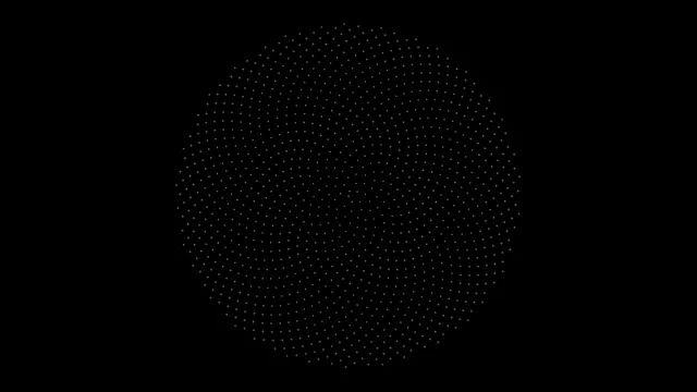 Abstract Particle Sphere Animation 4K