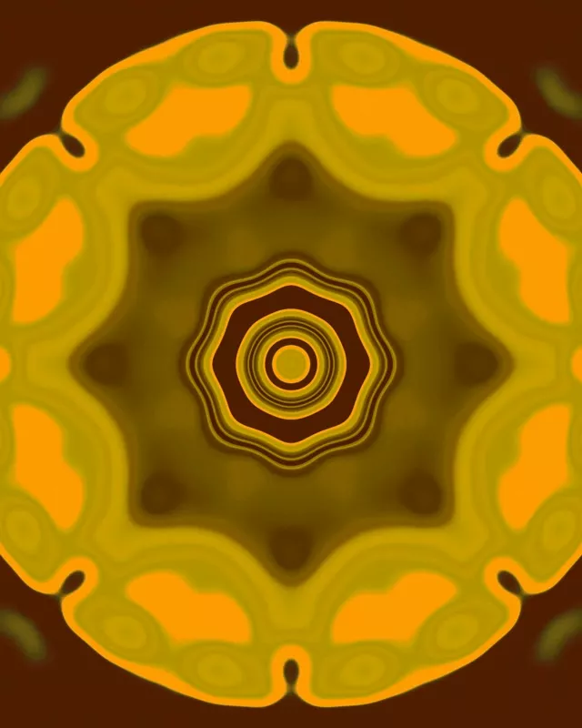 מנהרת נאון ענבר מנדלה שומר מסך 60fps 4:5 Instagram VJ Loop