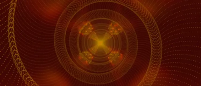 Neon Tunnel Golden Spiral Vortex Vj Loop 21:9 Ultrawide 60fps Screensaver