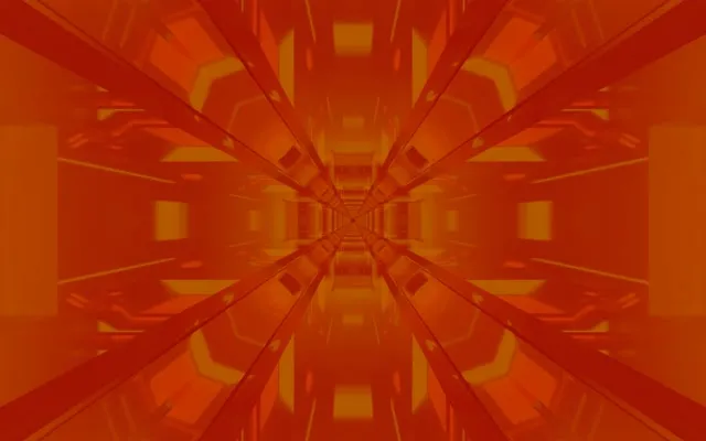 Golden Neon Tunnel Mirrored Fractal 60fps Vj Loop 16:10 MacBook Screensaver