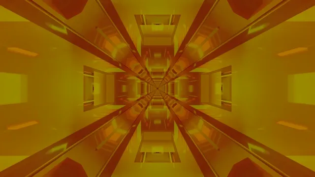 Bursztynowy Tunel Wygaszacz 4K UHD 60fps Film Pętla PC