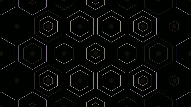 Animated 4K Hexagon Pattern Motion Graphics