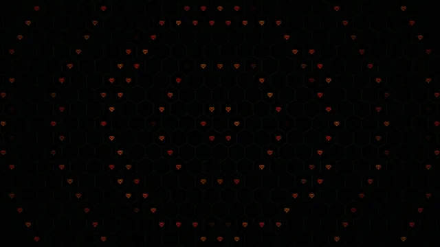 Animated floating red hearts 4K UHD widescreen background loop