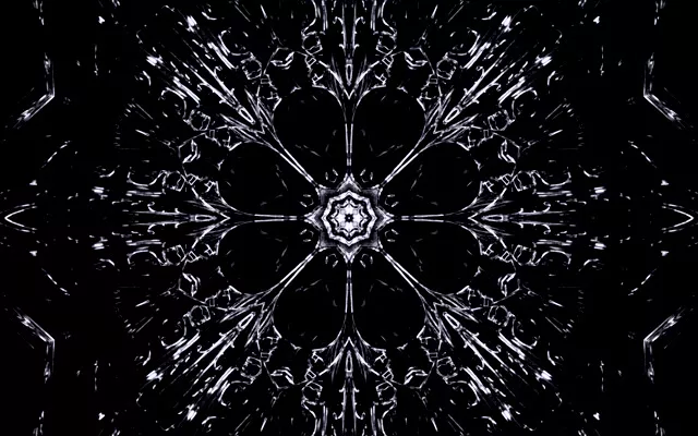 블랙 크리스탈 네온 터널 화면보호기 60fps 16:10 MacBook | VJ Loop