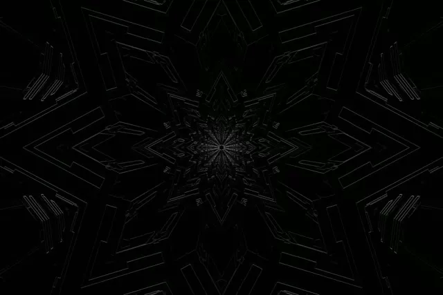 Neon Tunnel Dunkler Fraktal Stern Vj Loop 3:2 Surface 60fps Bildschirmschoner