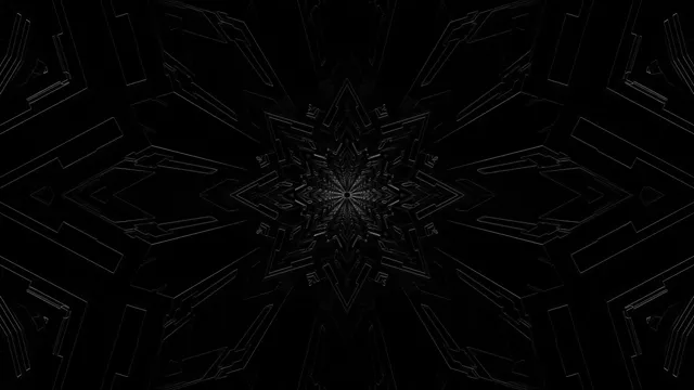 Terowongan Neon Geometris Hitam Screensaver 4K UHD 60fps Live Wallpaper