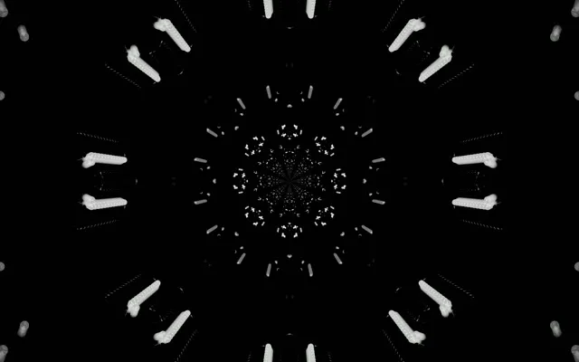 Neon Tunnel Fractal Kaleidoscope Vj Loop 16:10 Macbook 60fps Screensaver