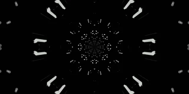 Neon Tunnel Fractal Kaleidoscope Burst Vj Loop 2:1 Univisium 60fps Screensaver