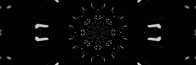 Neon Tunnel Fractal Kaleidoscope Burst Vj Loop 3:1 Triple Wide 60fps Screensaver