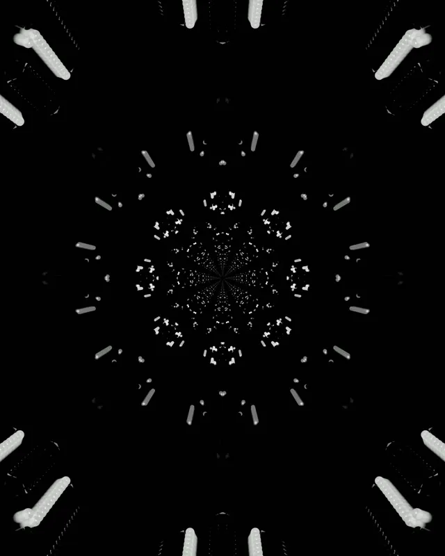 Neon Tunel Fraktalni Kaleidoskop Eksplozija VJ Loop 4:5 Instagram 60fps Čuvar Ekrana