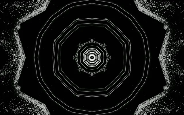 Neonový tunel desetiúhelník vortex VJ Loop 60fps 16:10 Macbook Spořič obrazovky