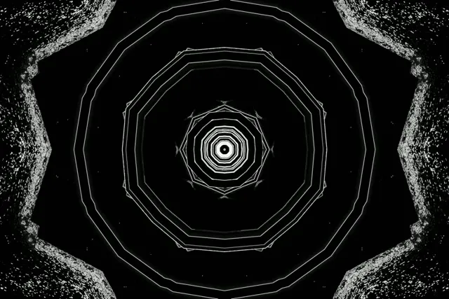 Tunel Neon Vortex Decagonal VjLoops 3:2 Surface 60fps Screensaver