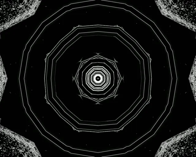 Neon Tunnel Zehneck Vortex VJ Loop 60fps 5:4 Industrial Bildschirmschoner