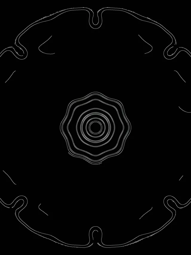 Siyah Neon Tüneli Spiral Ekran Koruyucu 3:4 iPad Portrait 60fps VJ Loop