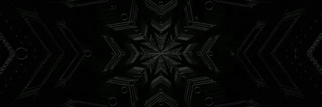 Neon Tunnel Dark Star Kaleidoscope Vj Loop 3:1 Triple Wide 60fps Screensaver